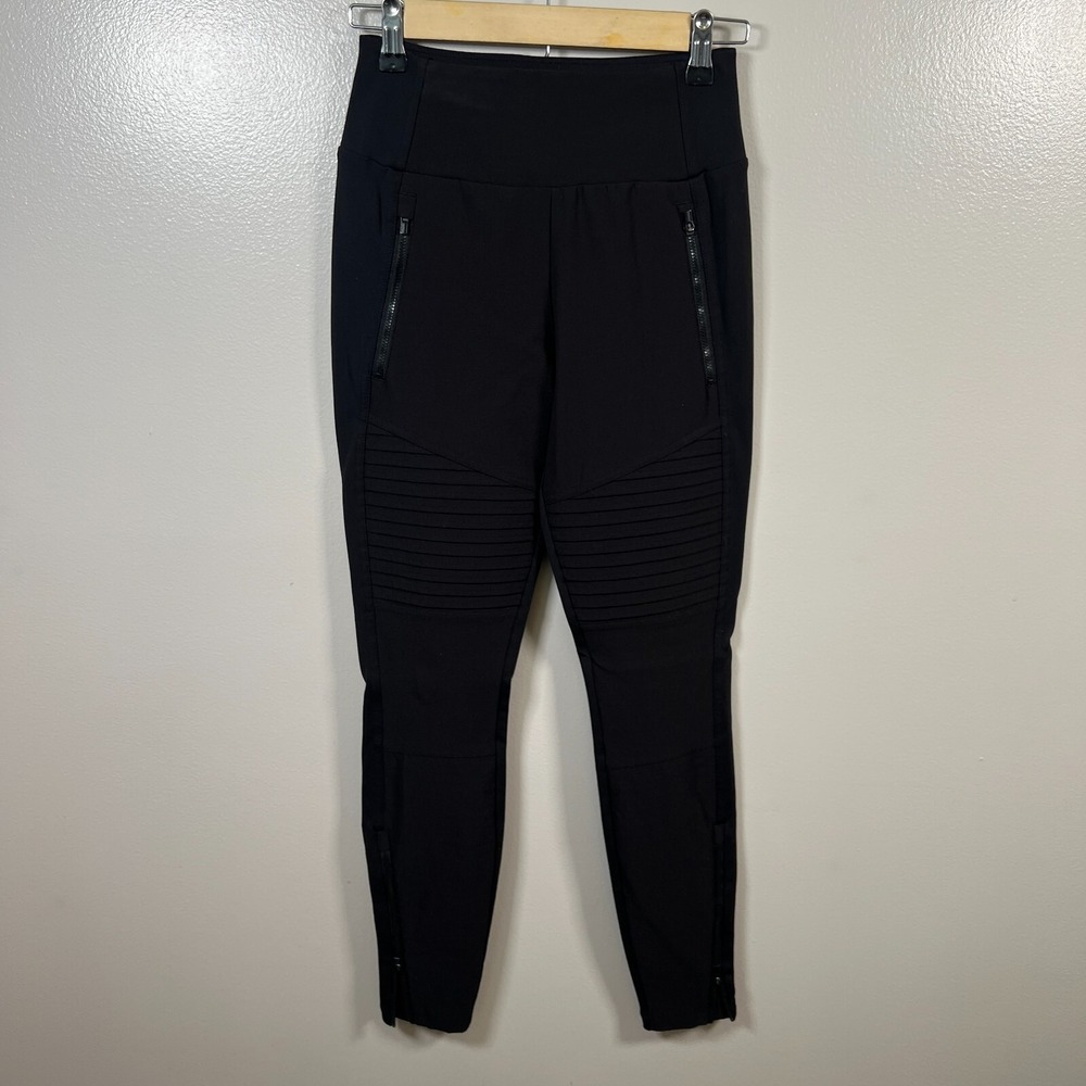 Athleta Headlands Hybrid Moto Tight Leggings Size 2 Black Athletic Hiking